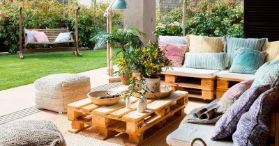 Mejores materiales para muebles y estanterías de jardines y terrazas